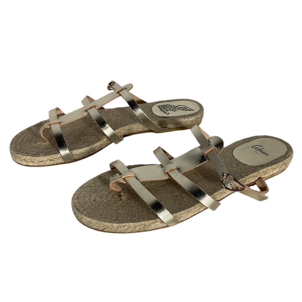 Castaner Metallic Gold Milos Sandals Size EU 39 / US 9